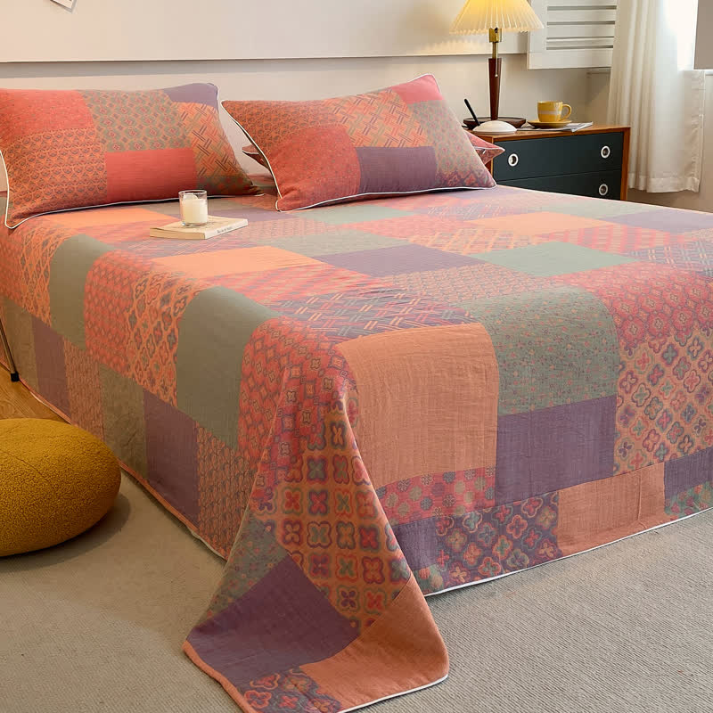 Vintage Double Layer Coverlet | 100% Organic Cotton | Twin Size