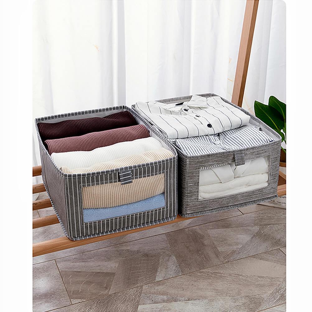Foldable Clothes Storage Box | Sturdy Non-Woven Fabric | Large Size