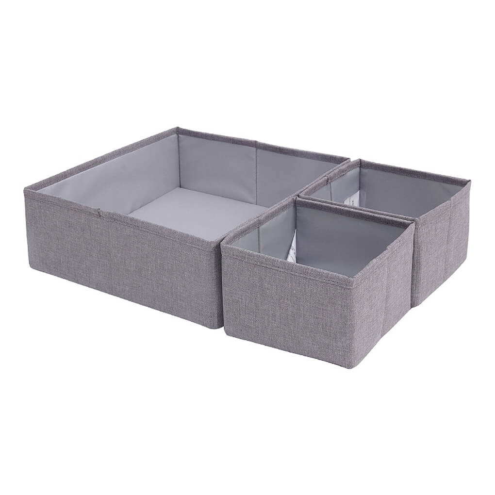 Foldable Drawer Organiser | Fabric Storage Dividers | Flexible Design