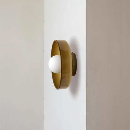 Gino Ceiling Lamp | Handcrafted Metal & Glass | 25cm Diameter