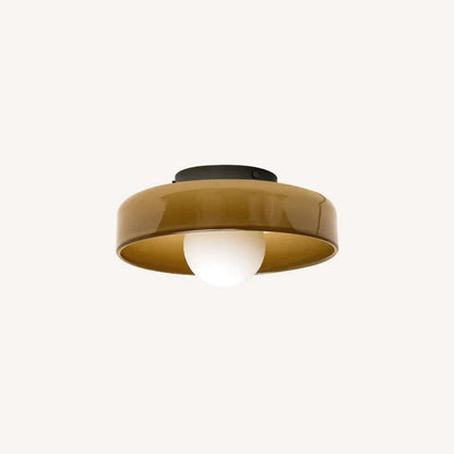Gino Ceiling Lamp | Handcrafted Metal & Glass | 25cm Diameter