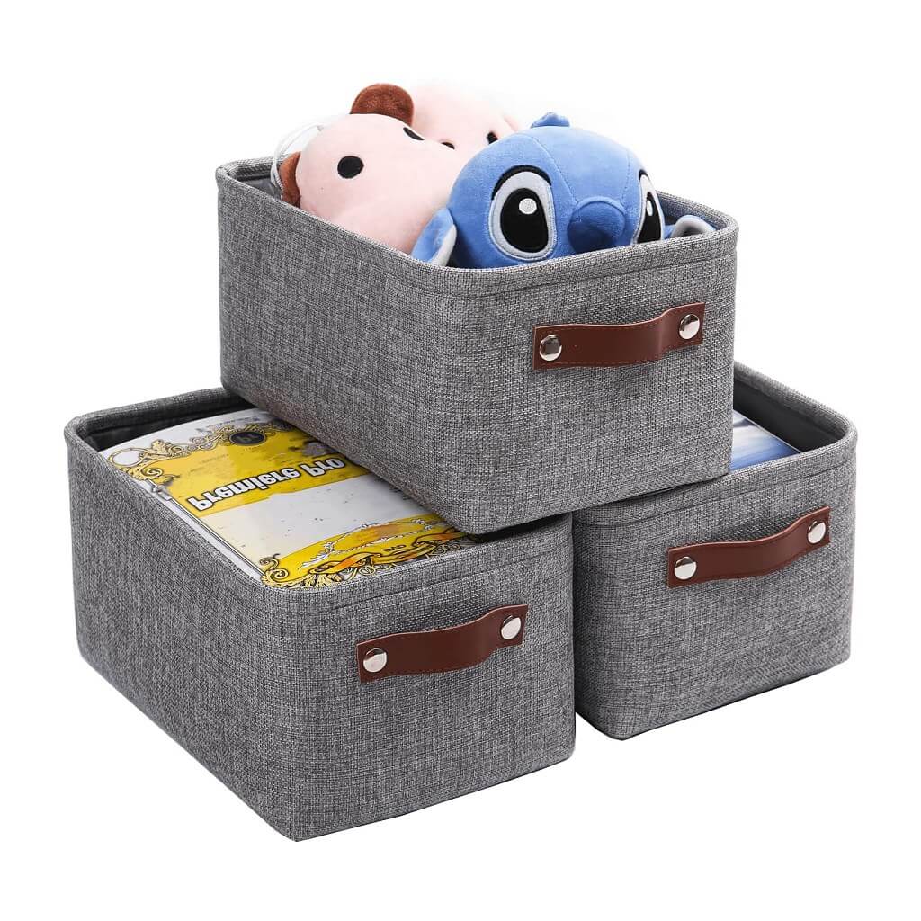 Storage Basket | Eco-Friendly Canvas & EVA | Grey, Multiple Sizes