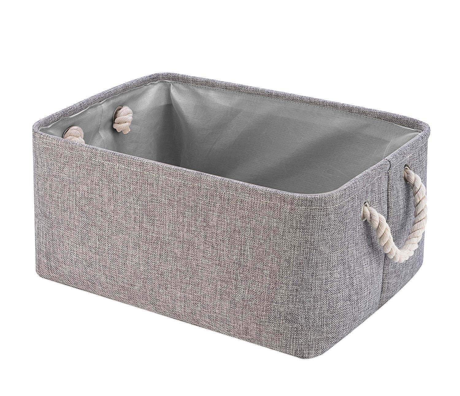 Grey Toy Storage Box | Eco-Friendly Canvas & EVA | Multiple Sizes Available