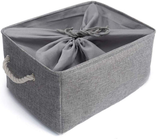 Grey Toy Storage Box | Eco-Friendly Canvas & EVA | Multiple Sizes Available
