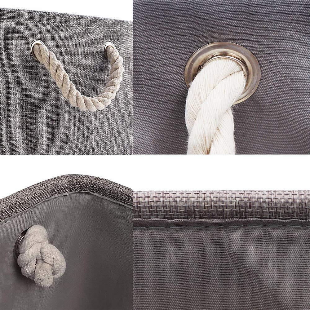 Grey Toy Storage Box | Eco-Friendly Canvas & EVA | Multiple Sizes Available