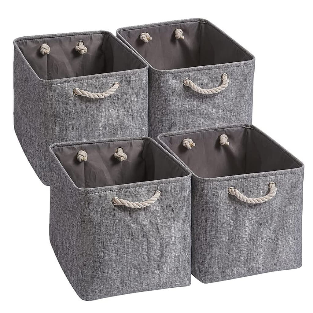 Storage Boxes | Canvas & EVA | Large 41.6L, 13"x15"x13"