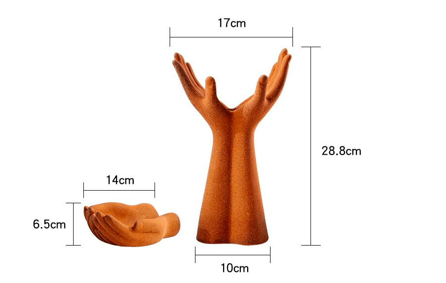Hand Vase | Ceramic | Decorative