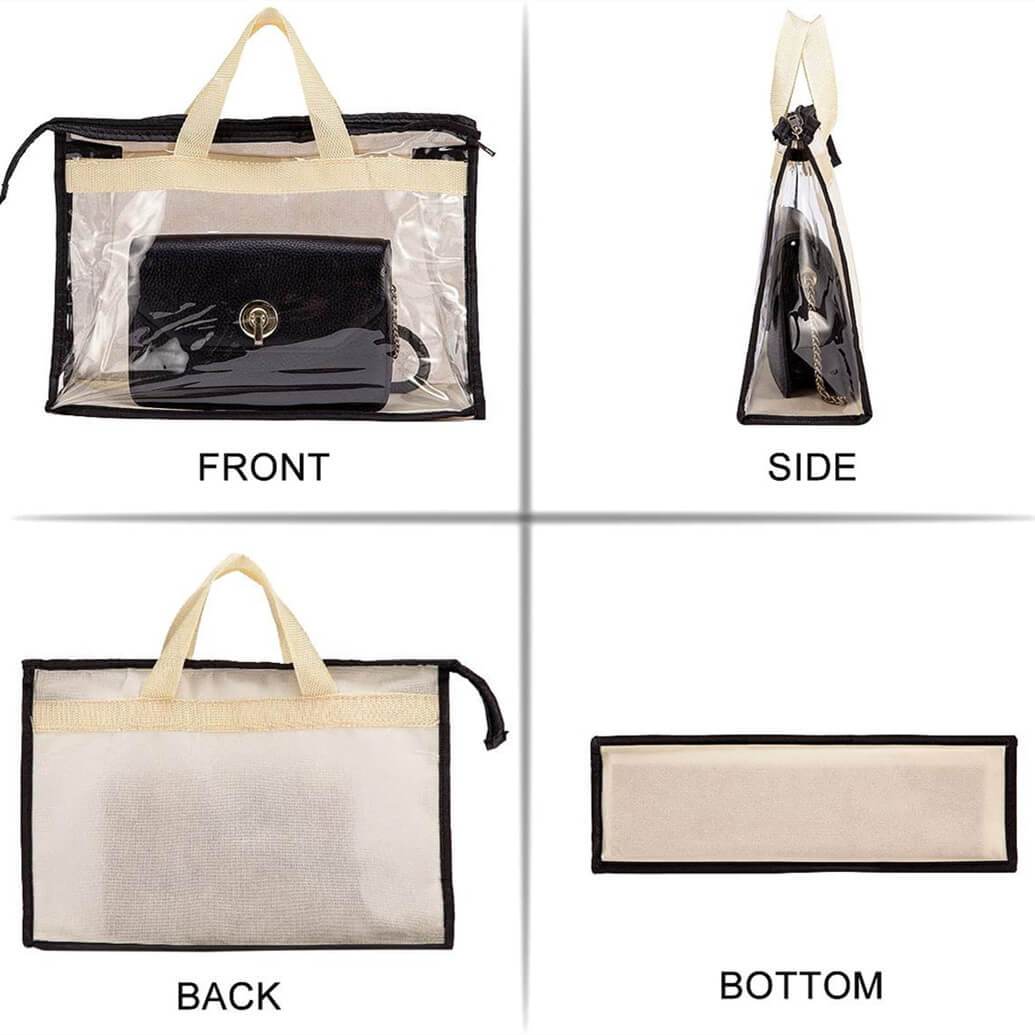 Handbag Storage Organizer | Transparent Non-Woven | 5-Piece Set