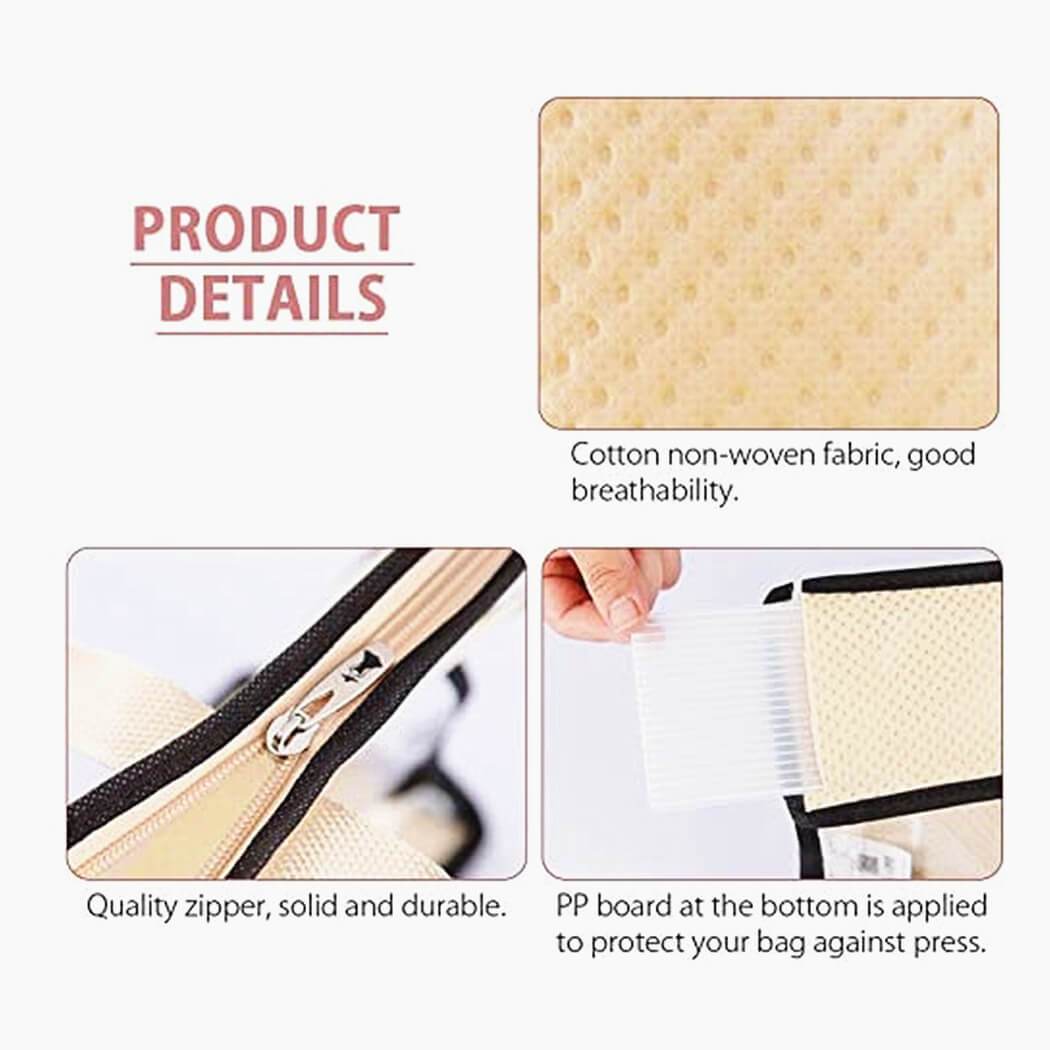 Handbag Storage Organizer | Transparent Non-Woven | 5-Piece Set
