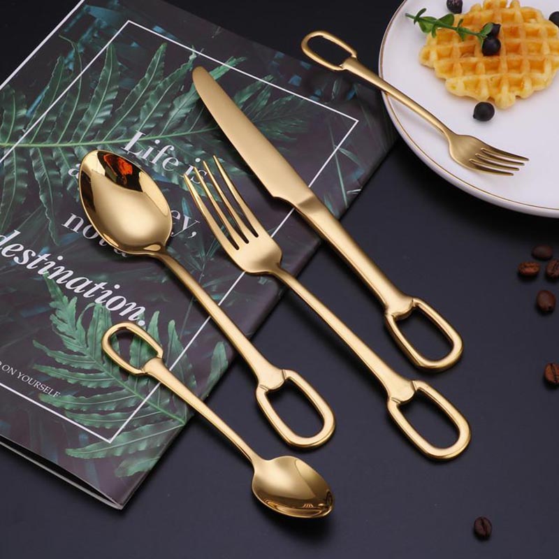 Elegance Ringlet Flatware Set | 18/10 Stainless Steel | Set of 4, 6, or 12
