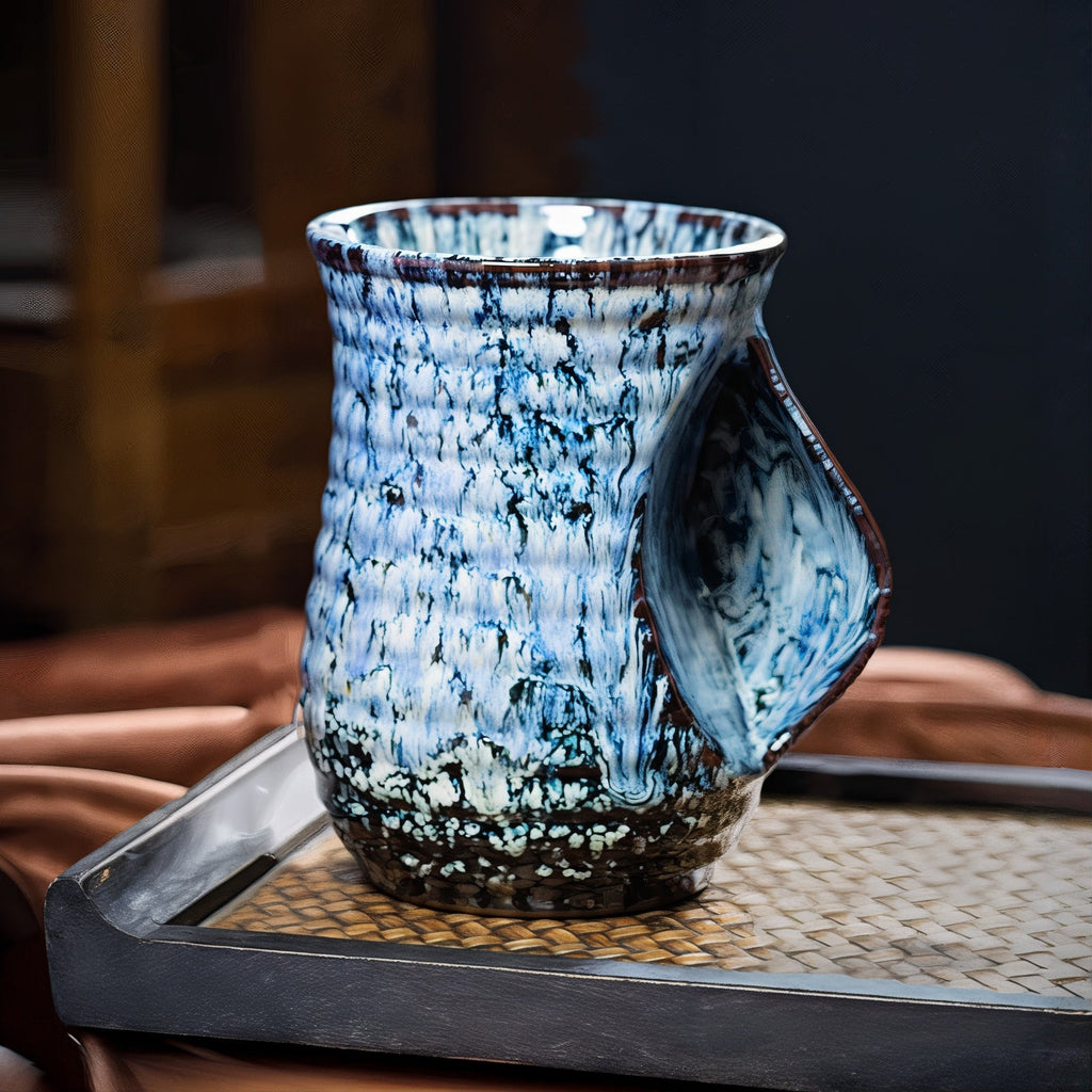 Ceramic Coffee Cups | Abstract Design | 6 Colors