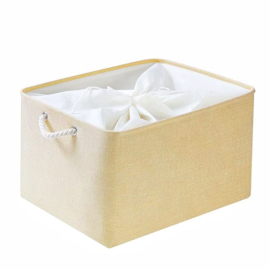 Storage Box | Eco-Friendly Canvas & EVA | Beige, Multiple Sizes