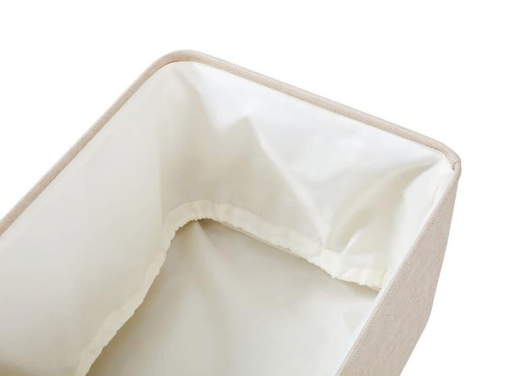 Ivory Fabric Storage Box | Durable Canvas | Multiple Sizes Available