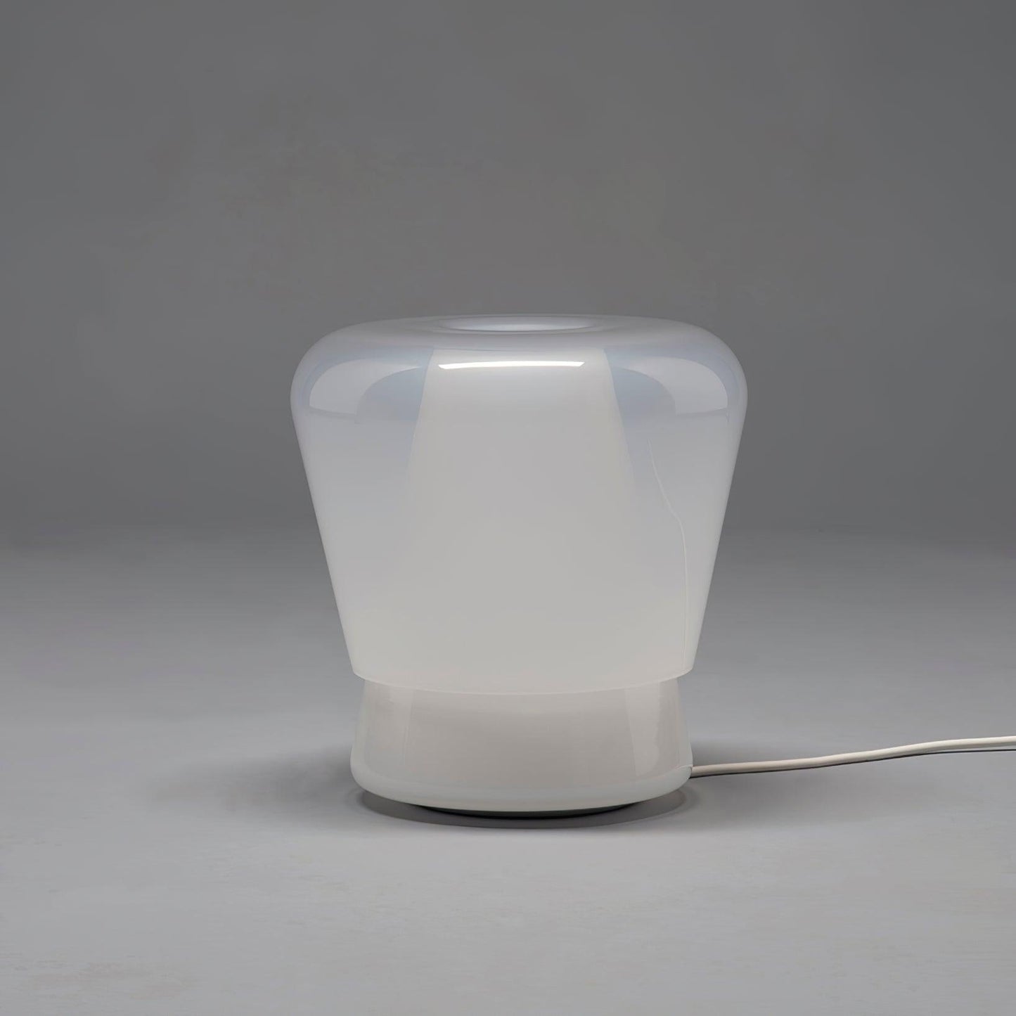 Jumelle Table Lamp | Mouth Blown Glass & Metal | Blue and White