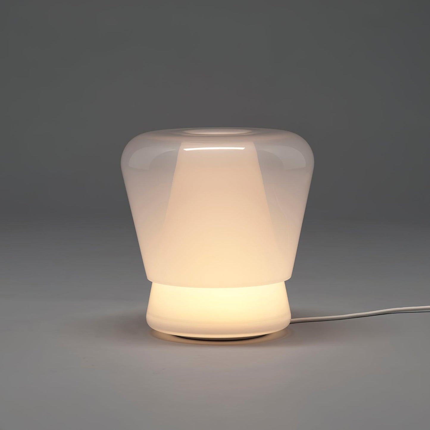 Jumelle Table Lamp | Mouth Blown Glass & Metal | Blue and White