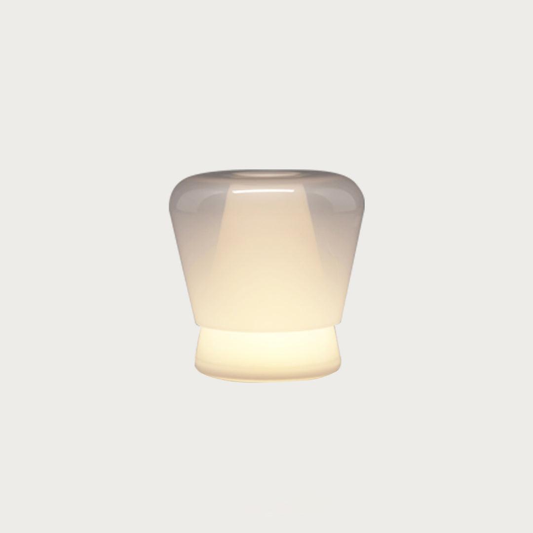 Jumelle Table Lamp | Mouth Blown Glass & Metal | Blue and White