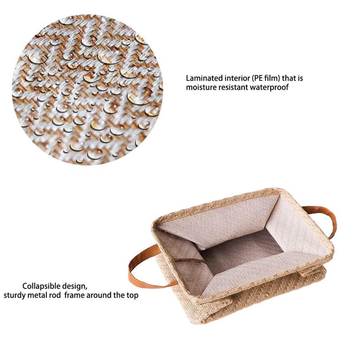 Jute Storage Baskets | Natural Beige | Set of 3