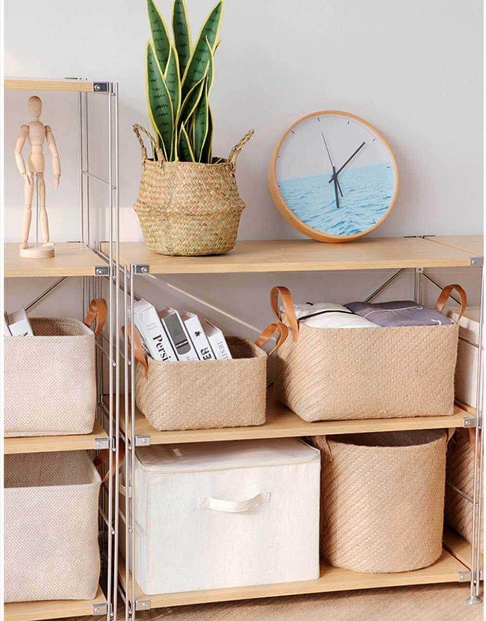 Jute Storage Baskets | Natural Beige | Set of 3