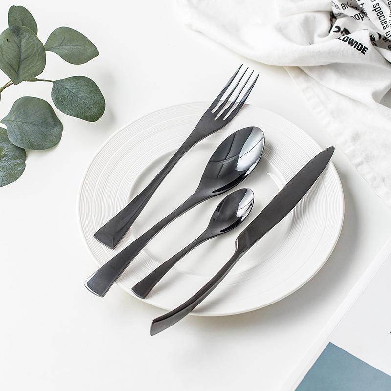 Kaya Black Cutlery Set