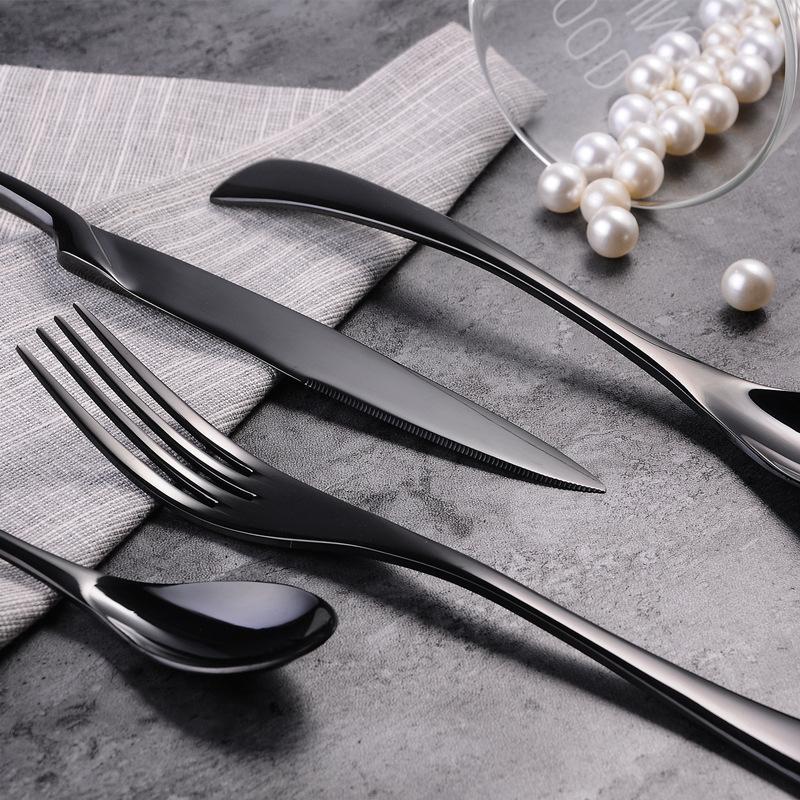 Kaya Black Cutlery Set