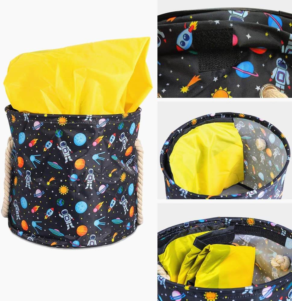 Toy Storage Basket | Durable Canvas with Play Mat | 30cm x 30cm