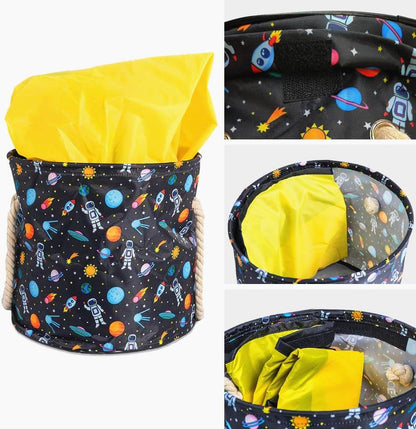 Toy Storage Basket | Durable Canvas with Play Mat | 30cm x 30cm