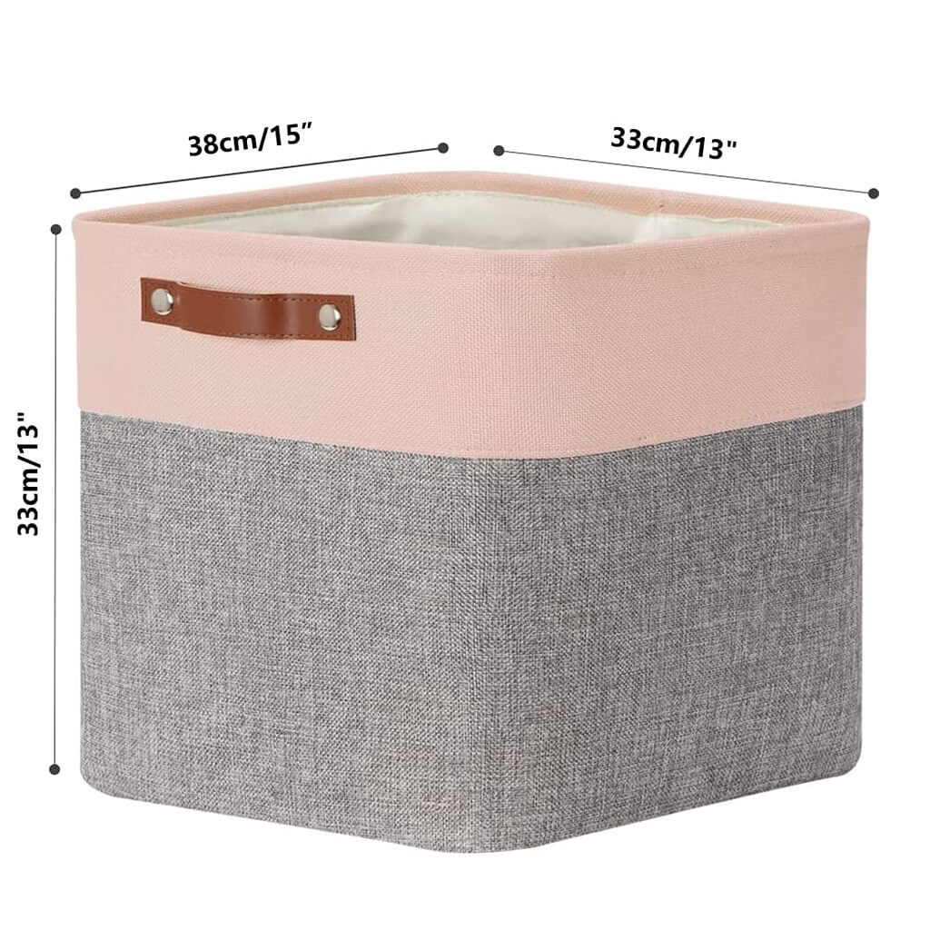 Storage Boxes | Canvas & EVA | Large 41.6L, 13"x15"x13"