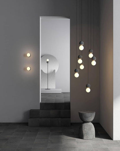 Origo Wall Lamp | Concrete & Opal Glass | Set of 2