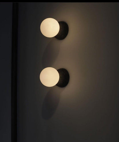 Origo Wall Lamp | Concrete & Opal Glass | Set of 2