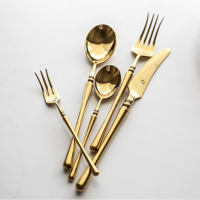 Luxa Royale Gold Cutlery Set | 18/10 Stainless Steel | Various Set Sizes