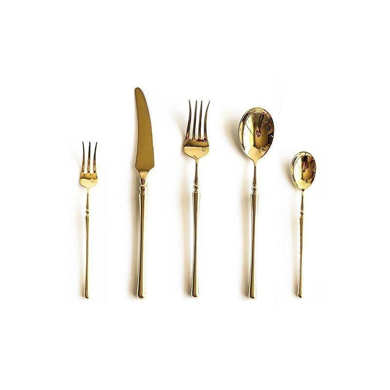 Luxa Royale Gold Cutlery Set | 18/10 Stainless Steel | Various Set Sizes