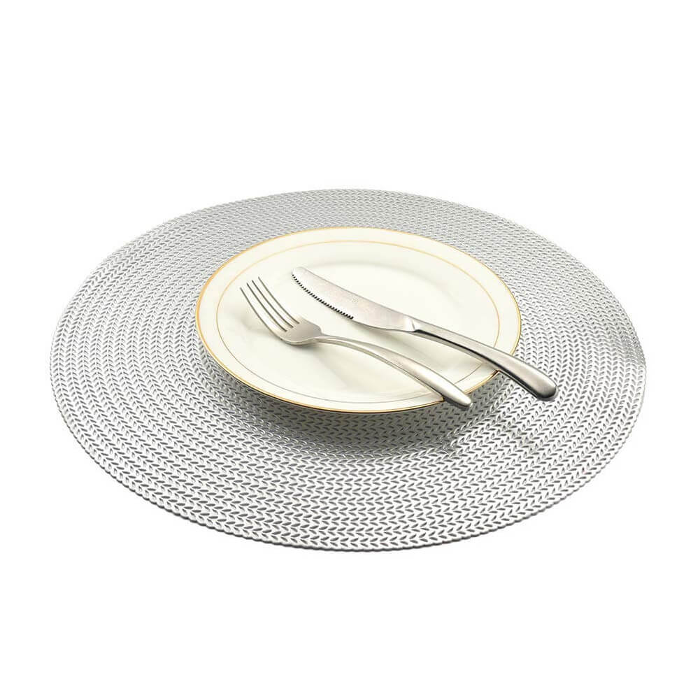 Gold Placemats & Coasters Set | PVC Washable & Stain-Resistant | 2-8 Pieces