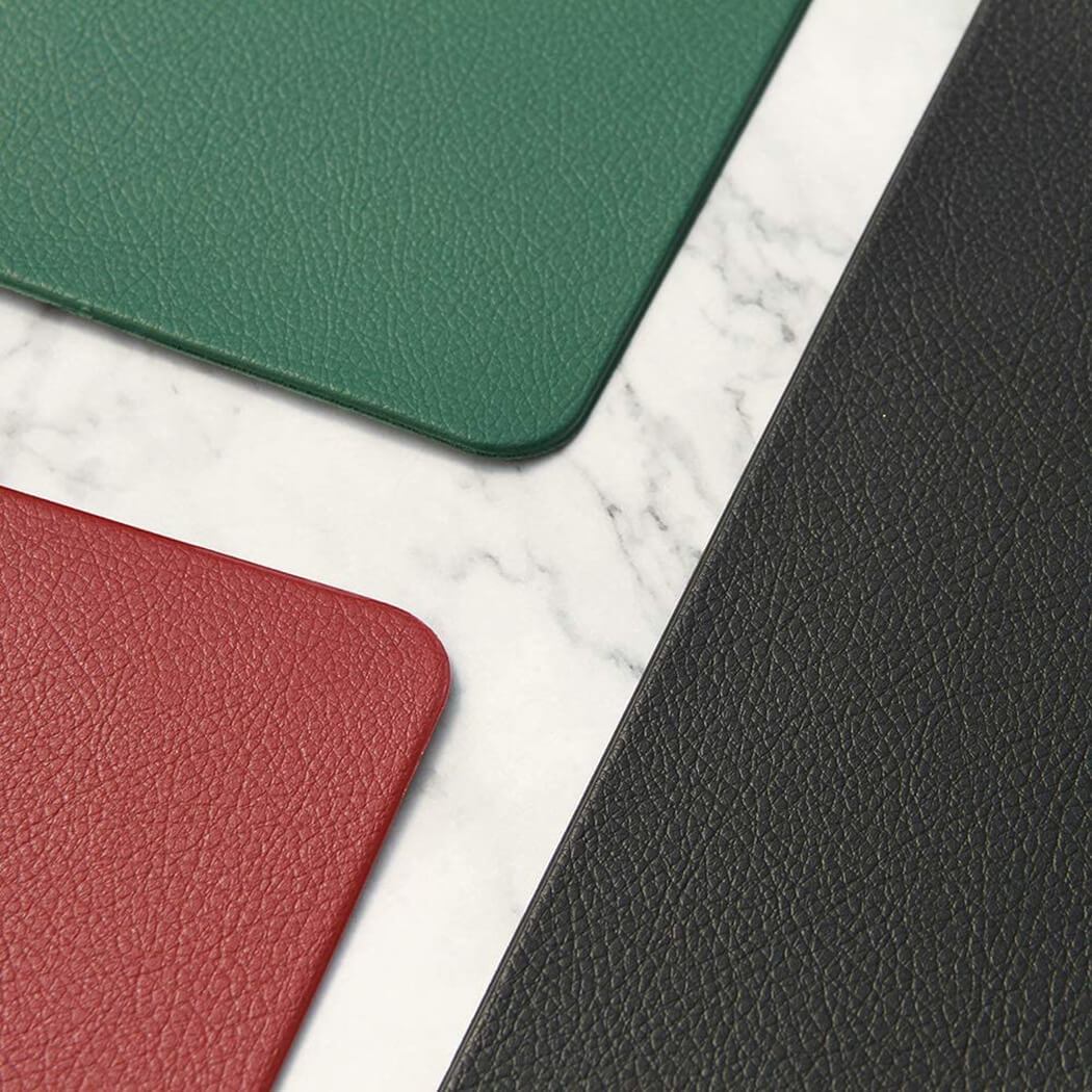 Faux Leather Placemats | Green | Set of 2