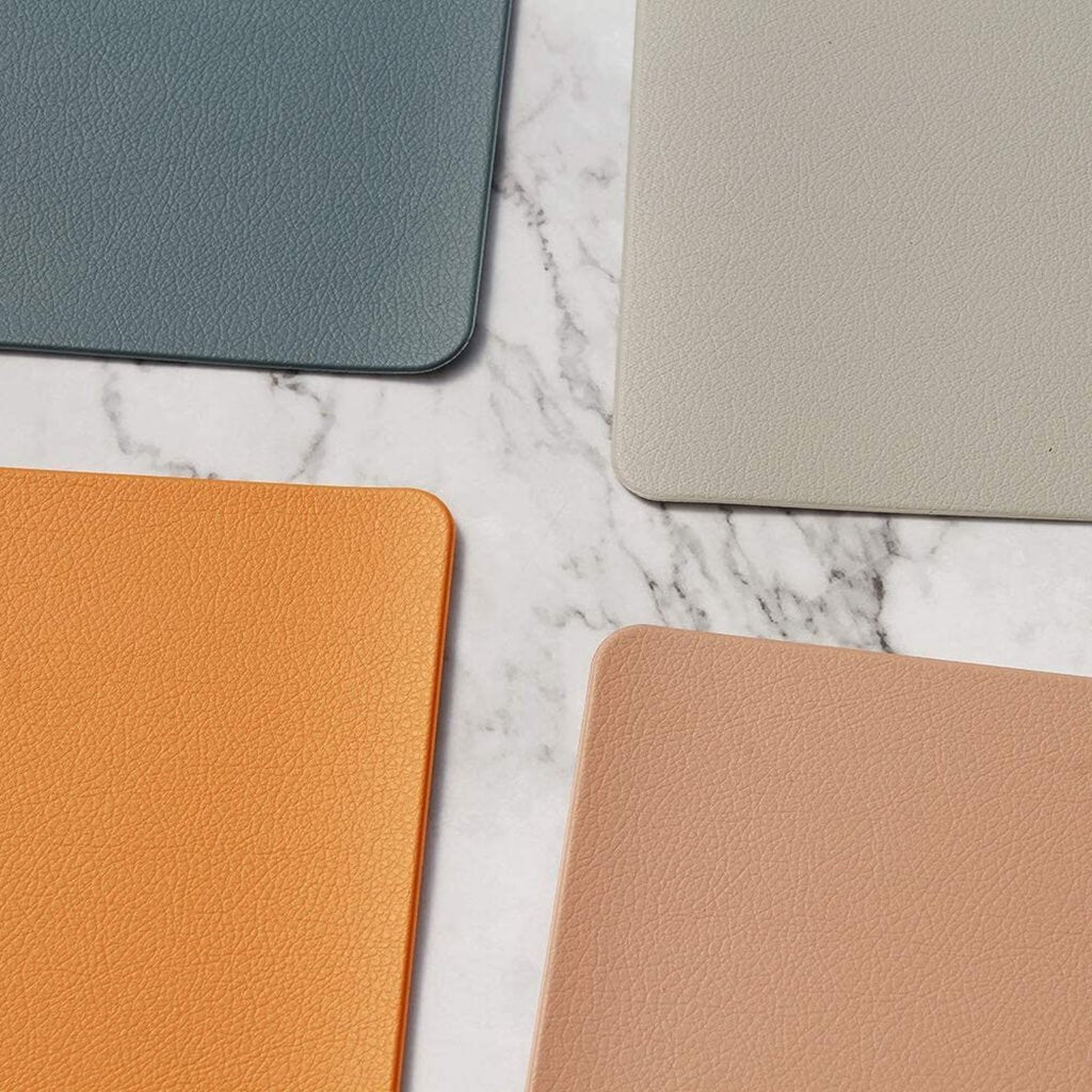Table Mats | Faux Leather | Set of 2 - Blue