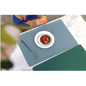 Table Mats | Faux Leather | Set of 2 - Blue