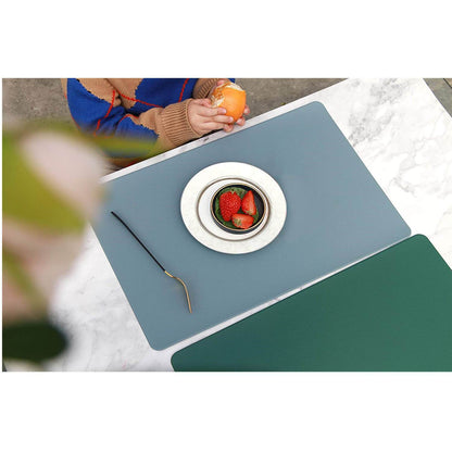 Table Mats | Faux Leather | Set of 2 - Blue