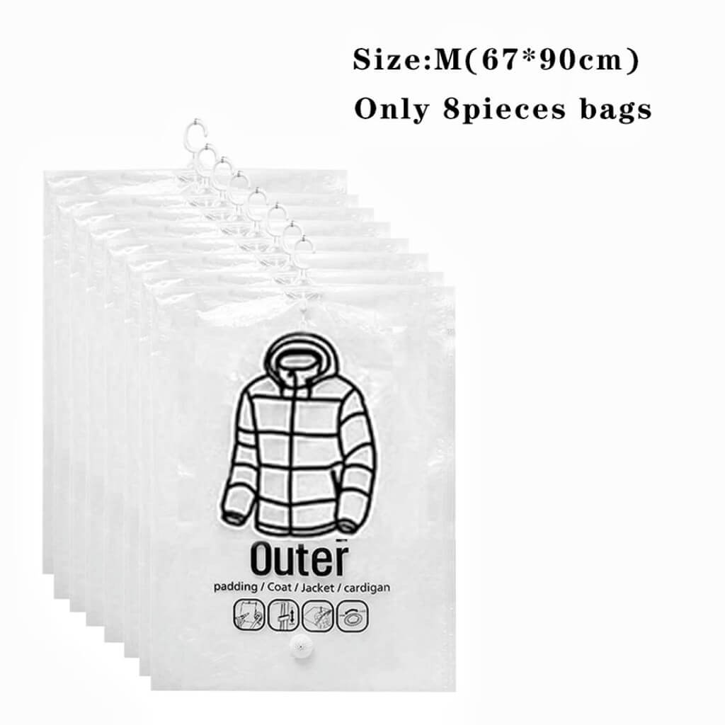 Vacuum Storage Bags for Clothes | Durable & Moisture-Proof | Medium & Large Sizes