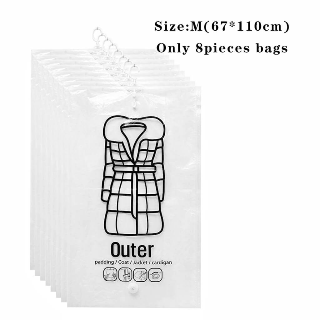 Vacuum Storage Bags for Clothes | Durable & Moisture-Proof | Medium & Large Sizes