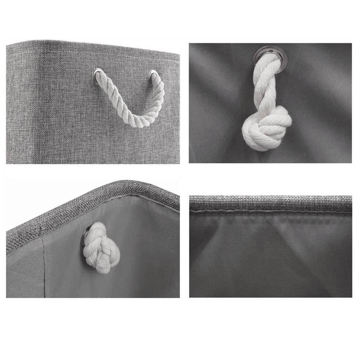 Open Storage Baskets | Premium Three-Layer Material | 3 Pack