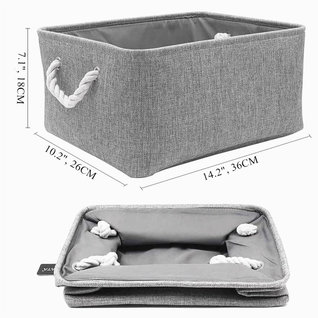 Open Storage Baskets | Premium Three-Layer Material | 3 Pack