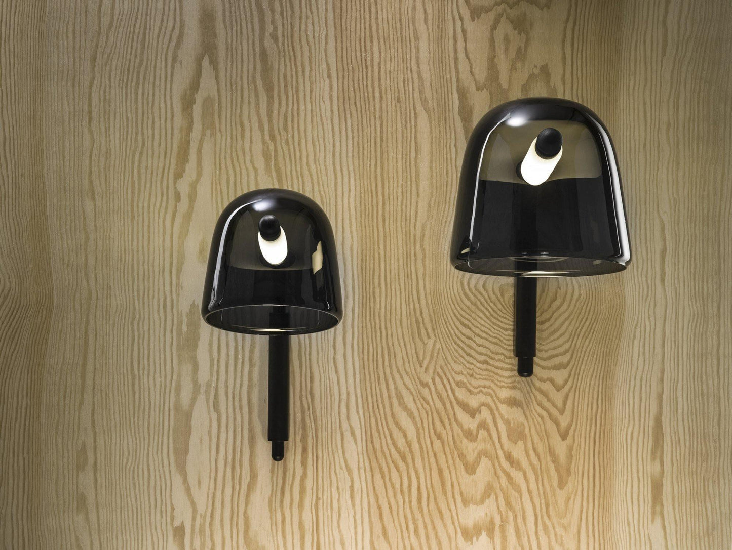 Penumbra Wall Light | Handblown Glass & Metal | Black or White