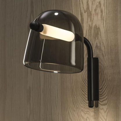 Penumbra Wall Light | Handblown Glass & Metal | Black or White