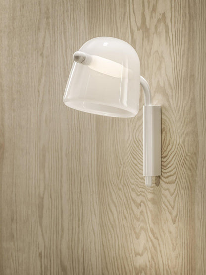 Penumbra Wall Light | Handblown Glass & Metal | Black or White