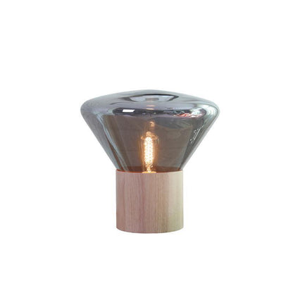 Bois Table Lamp | Wooden & Glass | Clear, Smoke Gray, Amber