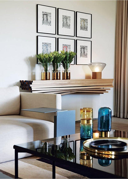 Bois Table Lamp | Wooden & Glass | Clear, Smoke Gray, Amber