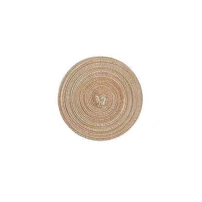 Round Ramie Place Mat Set | Eco-Friendly Cotton Blend | Set of 6