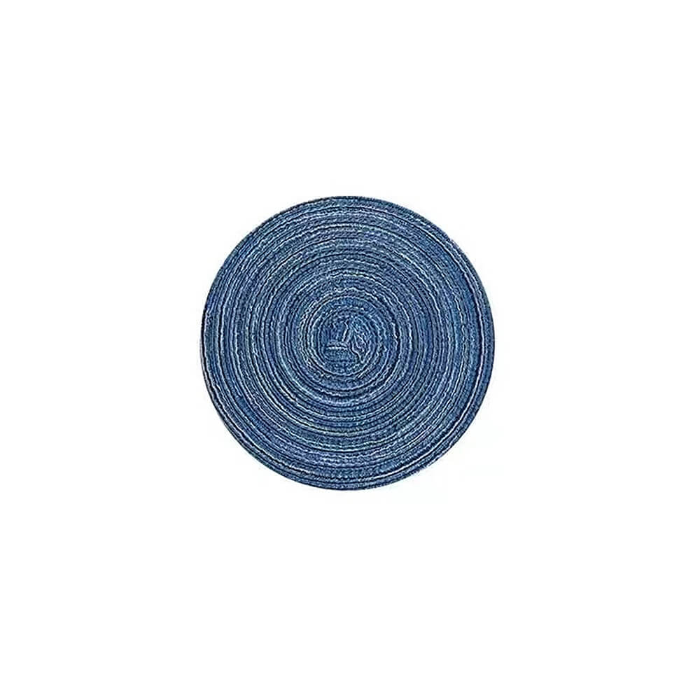 Round Ramie Place Mat Set | Eco-Friendly Cotton Blend | Set of 6