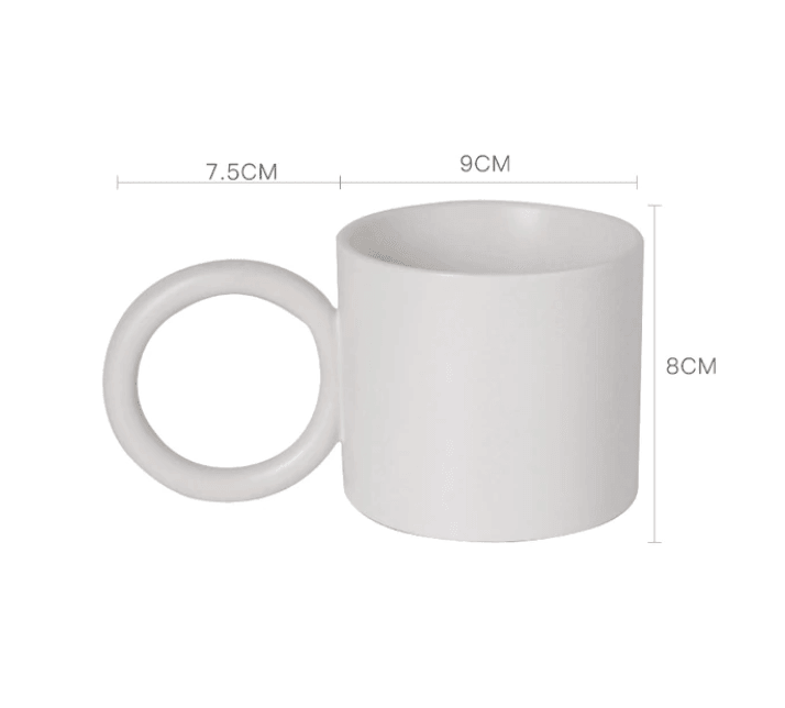 Nordic Mug | Ceramic | Round Handle