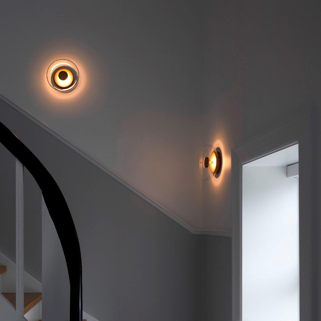 Glimmera Wall Light | Brass & Glass | 10cm Diameter