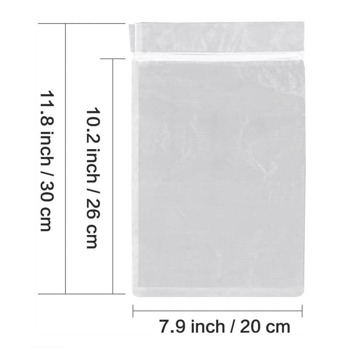 Organza Gift Bags | Transparent Drawstring | Pack of 10, White